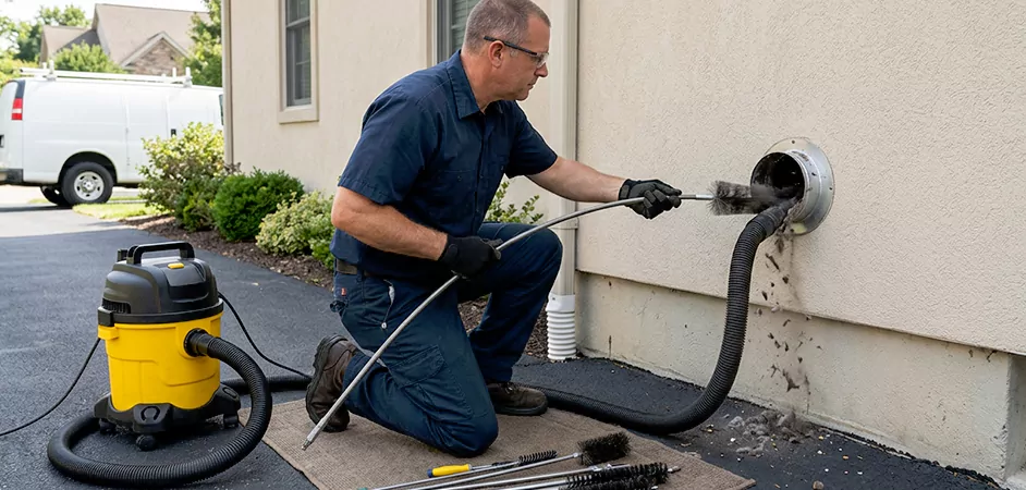 Eco Friendly Commercial Dryer Vent Cleaning in Easton